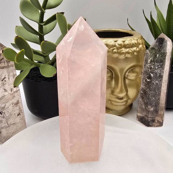 Polished Rose Quartz Tower — Emotional Balance & Calm ✨ - Picture 2 of 2